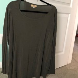 Army green long sleeve shirt